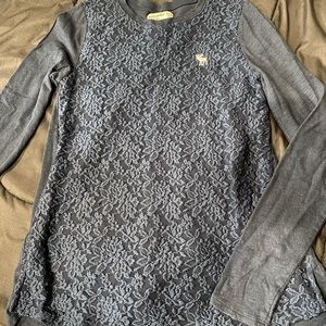 dark blue long sleeve shirt